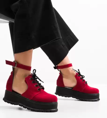 Pantofi Casual Vespas Rosii