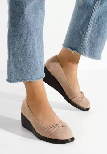 Pantofi cu platforma Fines kaki