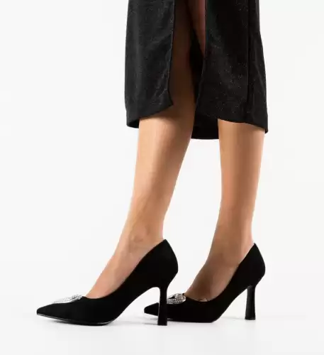 Pantofi cu toc Aquazar Negri