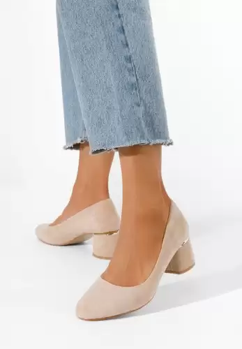 Pantofi cu toc gros Cabrilla S V2 kaki