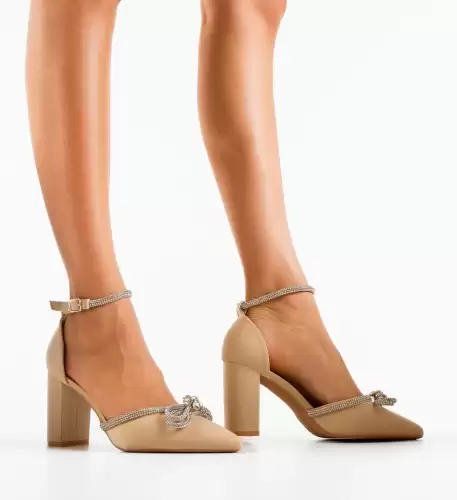 Pantofi cu toc Lester Bej 2
