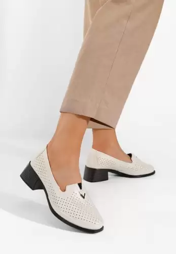 Pantofi cu toc mic Erviosa bej