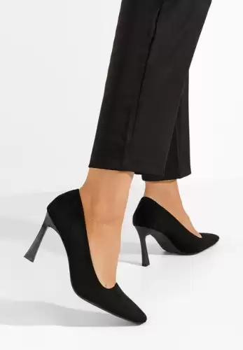 Pantofi cu toc subtire Vuria negri