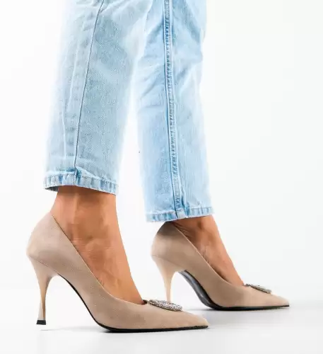 Pantofi dama Aamina Bej