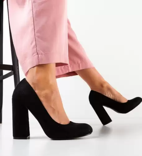 Pantofi dama Almond Negri