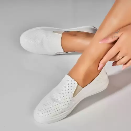 Pantofi dama casual Bej din Piele Ecologica Aylin