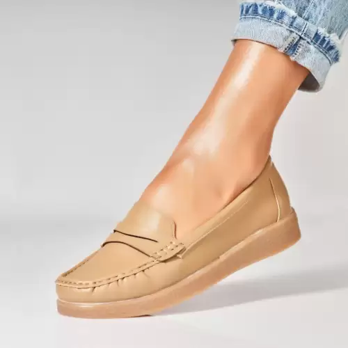 Pantofi dama casual Kaki din Piele Ecologica Awsa