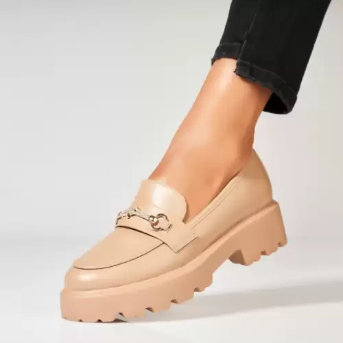 Pantofi dama casual Kaki din Piele Ecologica Elmira