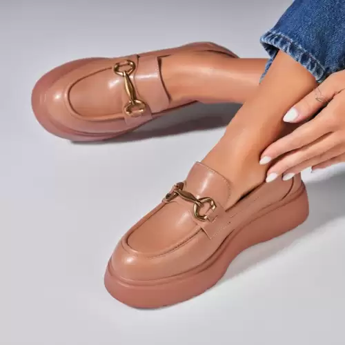 Pantofi dama casual Kaki din Piele Ecologica Kiyah