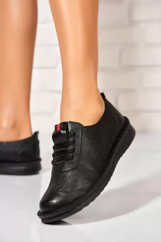 Pantofi dama casual Negri din Piele Ecologica Cecilia