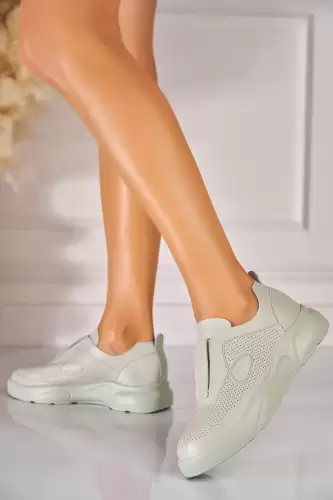 Pantofi dama casual Verzi din Piele Ecologica Nickole