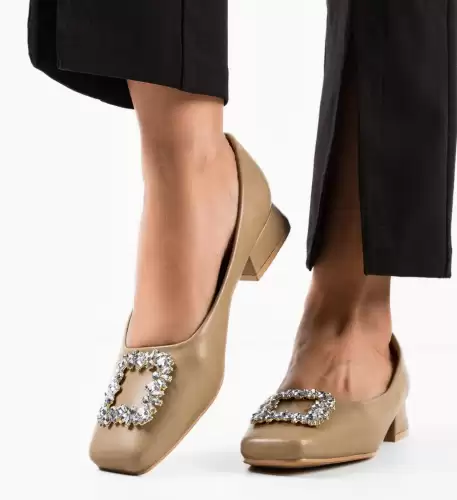 Pantofi dama Christopher Bej