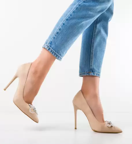 Pantofi dama Opsitro Bej 2