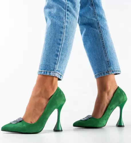 Pantofi dama Provok Verde 3