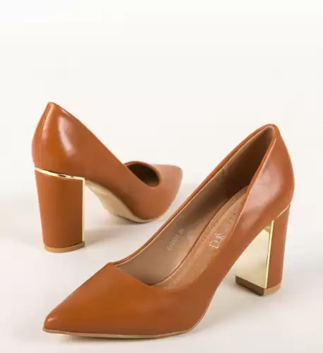 Pantofi Mikra Camel