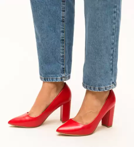 Pantofi Pauline Rosii 2