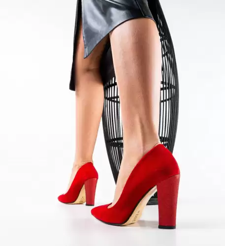 Pantofi Santer Rosii