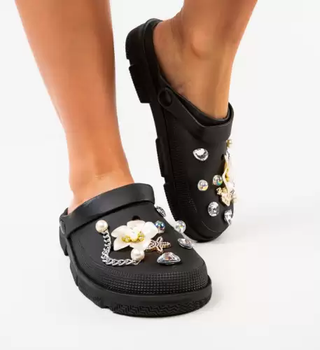 Papuci Crocshi Negri