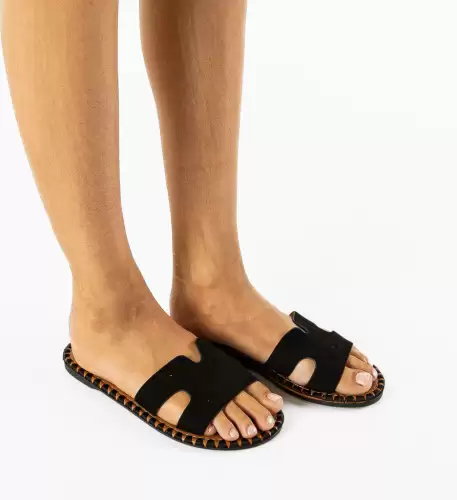 Papuci dama Freska Negre