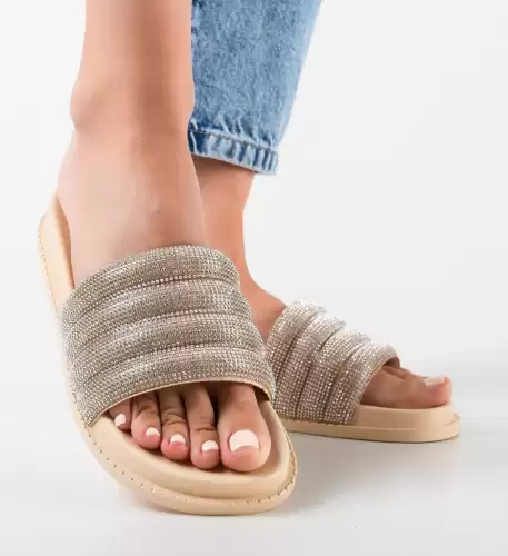 Papuci dama Tang Bej