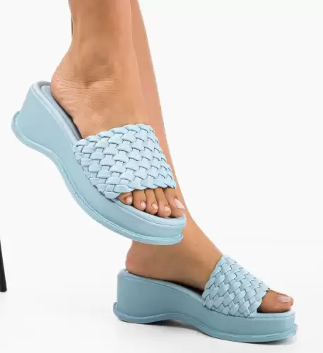 Platforme dama Salma Albastre