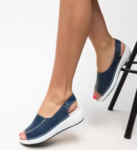 Platforme Lindone Bleumarin