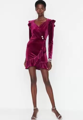 Rochie scurta mov Veritas