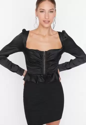Rochie scurta neagra Navea