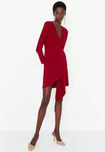 Rochie scurta rosie Deria