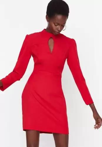 Rochie scurta rosie Destiny