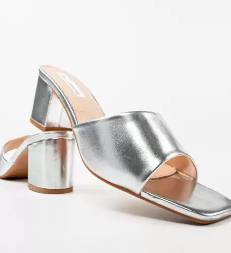 Saboti dama Coraline Argintii