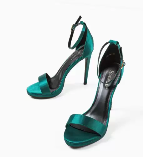 Sandale cu toc Doka Verzi