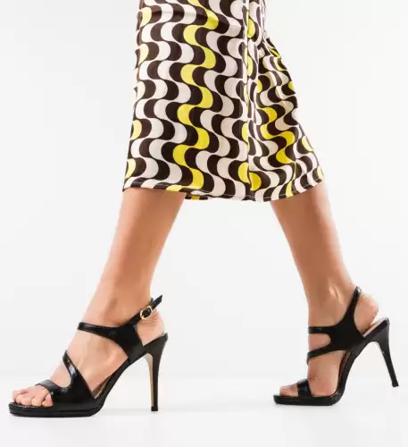 Sandale cu toc Dules Negre