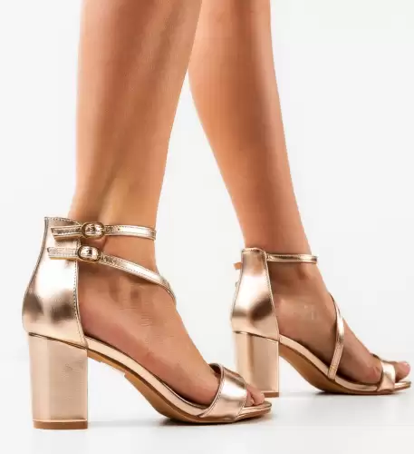 Sandale cu toc Sanpe Roze