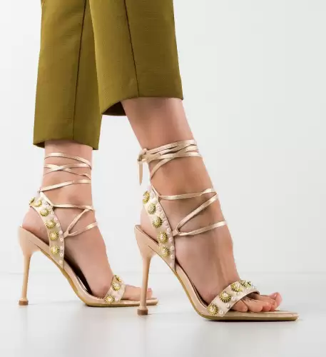 Sandale dama Clyde Aurii