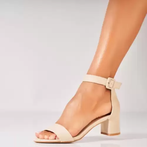 Sandale dama cu Toc Bej din Piele Ecologica Intoarsa Nastasia2