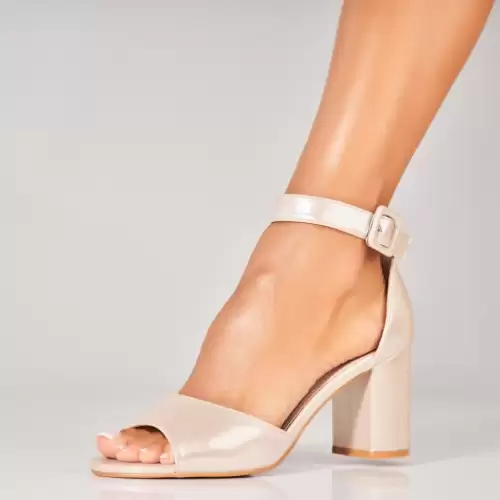 Sandale dama cu Toc Roz din Piele Ecologica Jiayu3