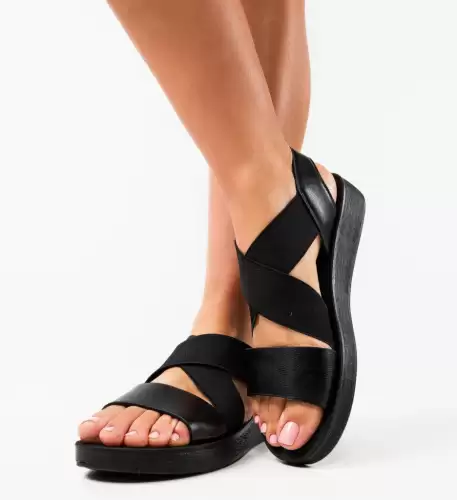 Sandale dama Sandra Negre