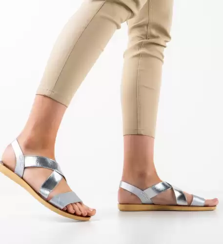 Sandale dama Yiyi Argintii