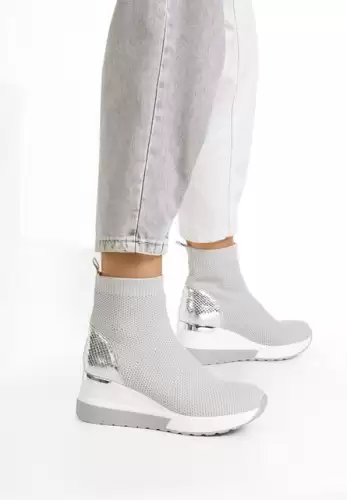 Sneakers cu platforma gri Ketlen