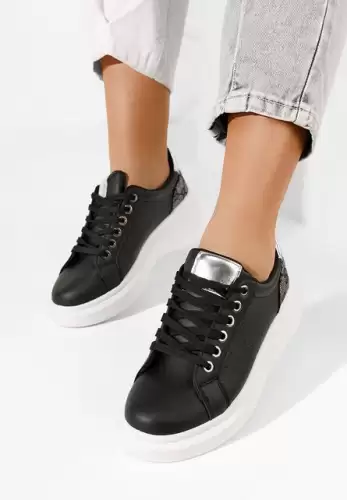 Sneakers cu platforma Thersa negri