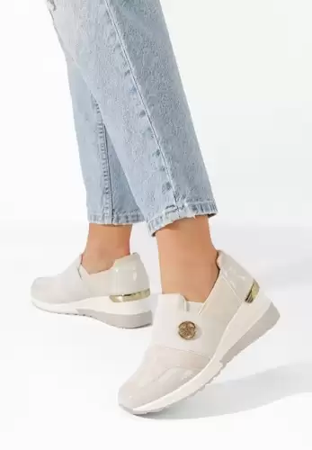 Sneakers cu platforma Vieva bej