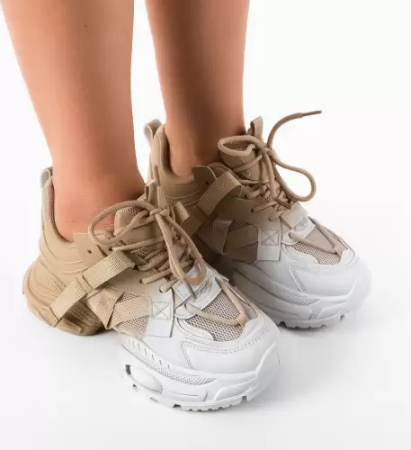 Sneakers dama Duos Khaki
