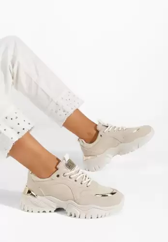 Sneakers dama Letania bej