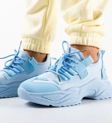 Sneakers dama Mitchell Albastri