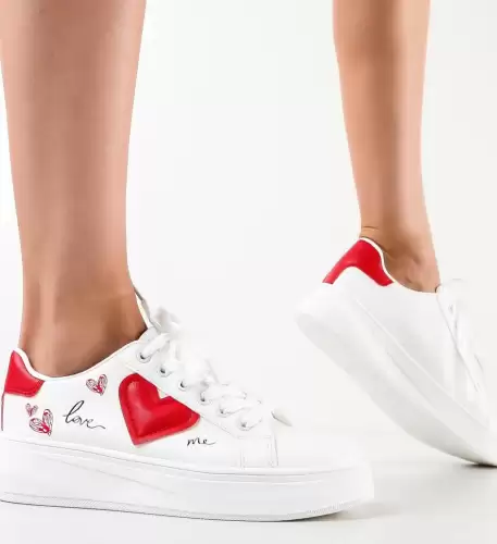 Sneakers dama Tares Albi 2