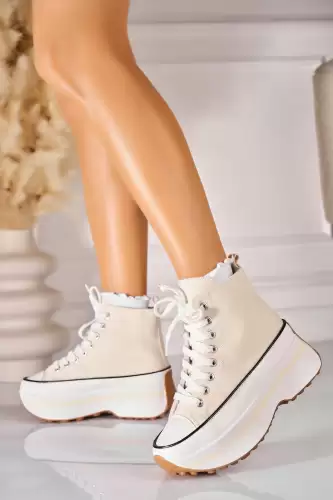 Sneakersi dama Textil Bej Dekota