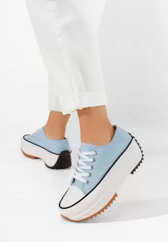 Tenisi cu platforma Doreida albastri